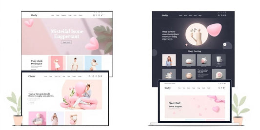 Shopify themes in pastel colours for online stores.