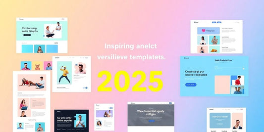 Colorful templates for modern and attractive websites.