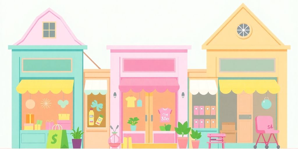 Pastel-colored Shopify stores for entrepreneurs.