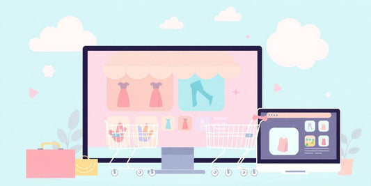 Colourful and modern web design for ecommerce.