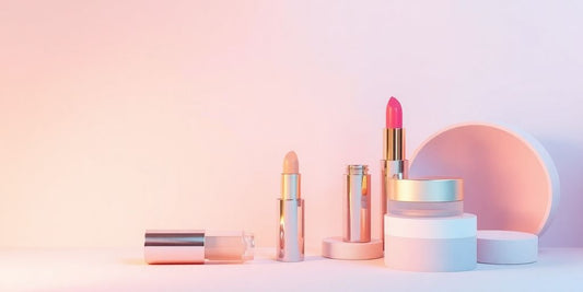 Pastel colors representing the cosmetics ecommerce.