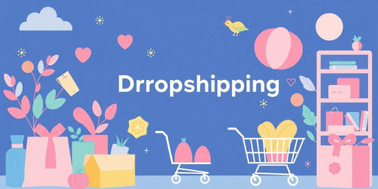 Produits de dropshipping en couleurs pastel.