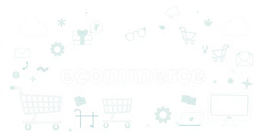 Illustration of pastel colors on ecommerce without texts.