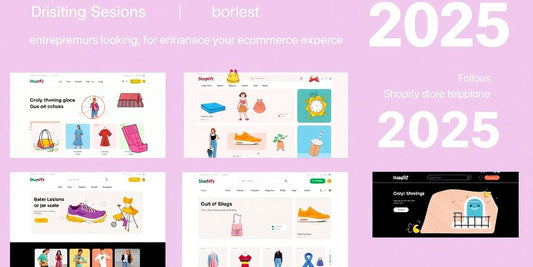 Colorful templates for Shopify stores in 2025.