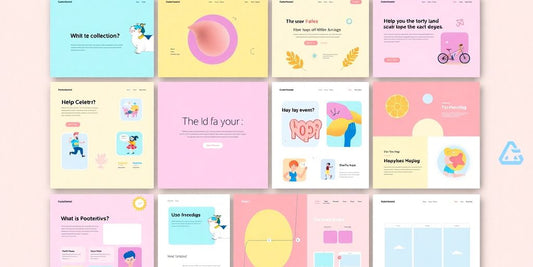 Modèles de conception de sites web colorés et modernes.