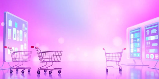 Colorful ecommerce image with pastel tones.